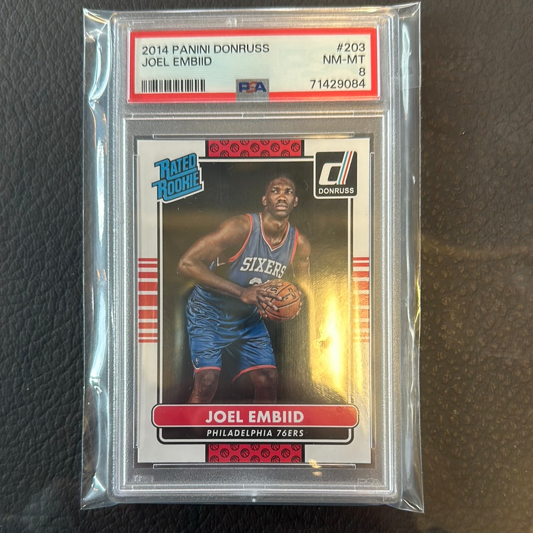 2014 Panini Donruss Joel Embiid PSA8