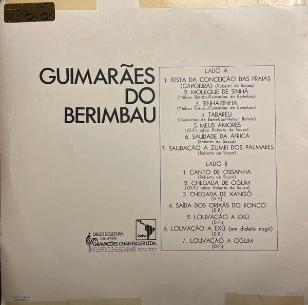 Guimarães Do Berimbau : Sambas De Roda E Capoeira (LP)
