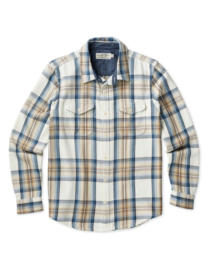 Blanket Shirt - Sandy Ocean Plaid
