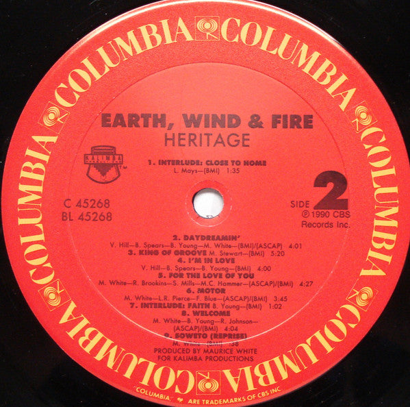 Earth, Wind & Fire - Heritage - LP 4