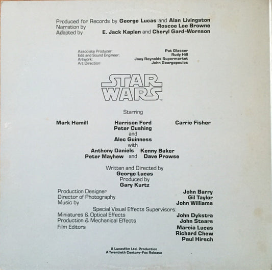 Original Cast With Narration By Roscoe Lee Browne - The Story Of Star Wars - LP 2