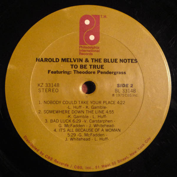 Harold Melvin & The Blue Notes Featuring Theodore Pendergrass - To Be True - LP 4