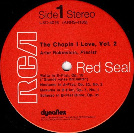 Artur Rubinstein - The Chopin I Love Volume 2 - LP 2