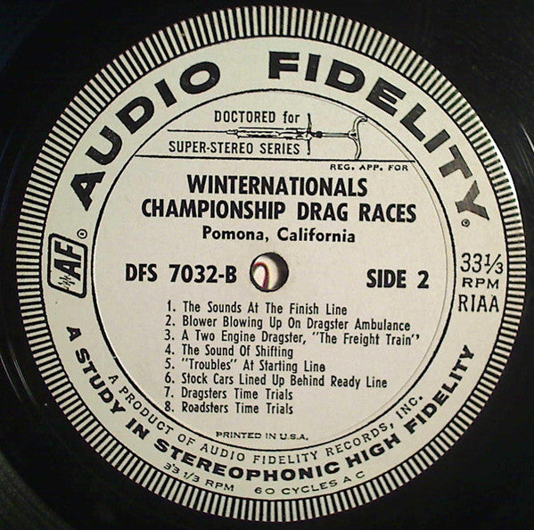 No Artist - Winternationals 1964 Championship Drag Races Pomona - Vinyl, LP, Stereo 4