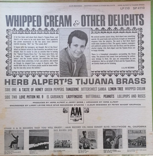 Herb Alpert's Tijuana Brass - Whipped Cream & Other Delights - LP 2