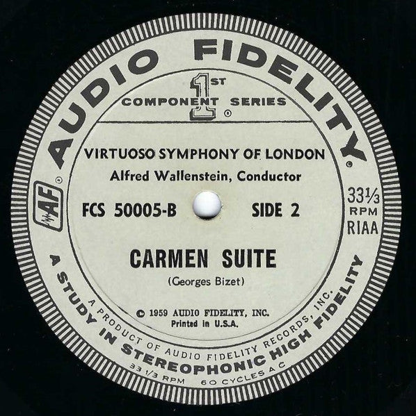 Ravel / Bizet - Alfred Wallenstein, Virtuoso Symphony Of London - Bolero / Carmen Suite - LP 4