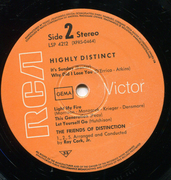 The Friends Of Distinction - Highly Distinct - LP 4