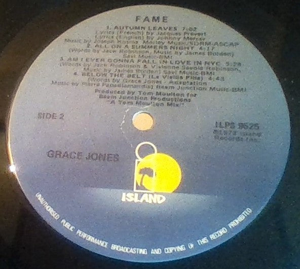 Grace Jones - Fame - LP 5