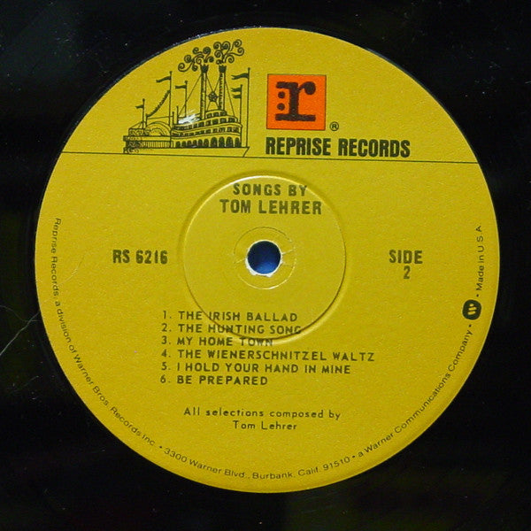 Tom Lehrer - Songs By Tom Lehrer - LP 4