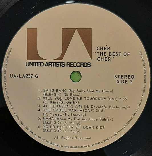 Cher - The Very Best Of Cher - LP 2