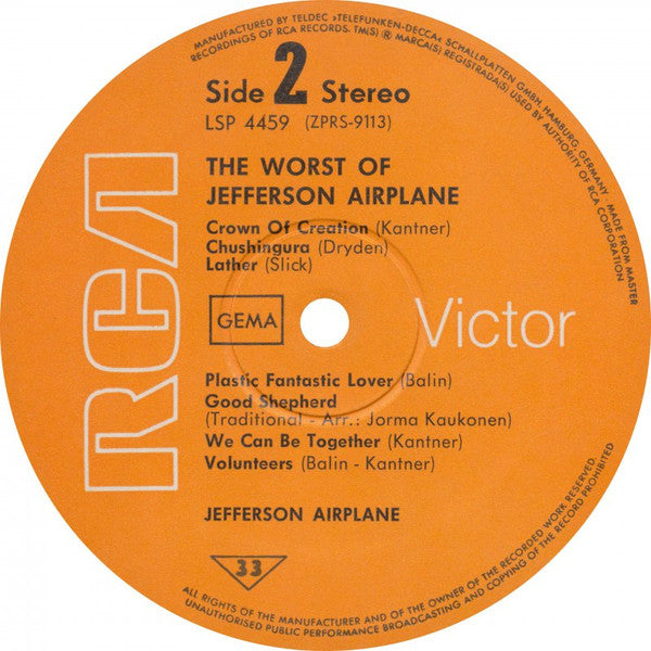 Jefferson Airplane - The Worst Of Jefferson Airplane - LP 4