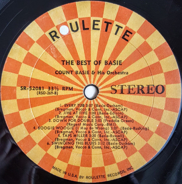 Count Basie & His Orchestra - The Best Of Basie - LP 4