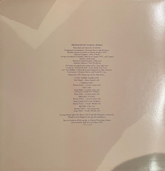 George Benson - Livin' Inside Your Love - LP 4