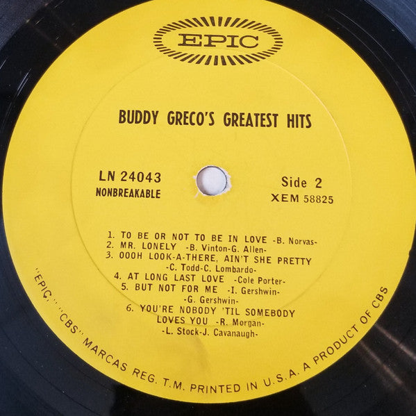 Buddy Greco - Greatest Hits - LP 4