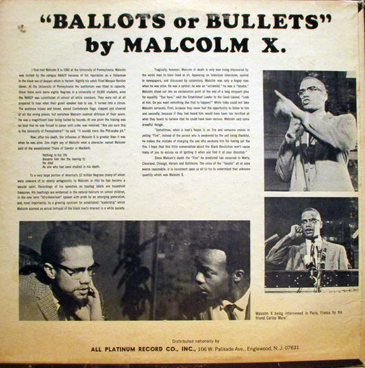 Malcolm X - Ballots Or Bullets - LP 2
