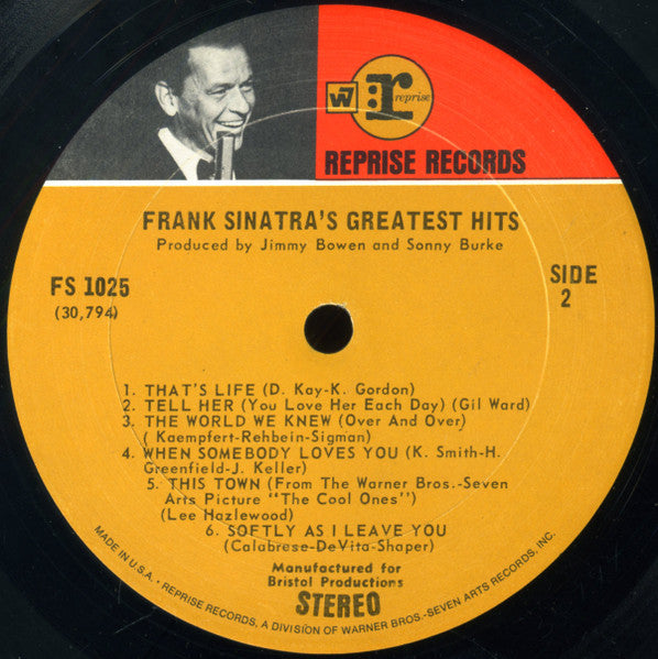 Frank Sinatra - Frank Sinatra's Greatest Hits - LP 4