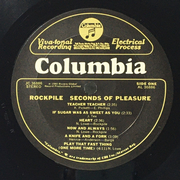 Rockpile - Seconds Of Pleasure - Vinyl, LP, Album, Stereo 5