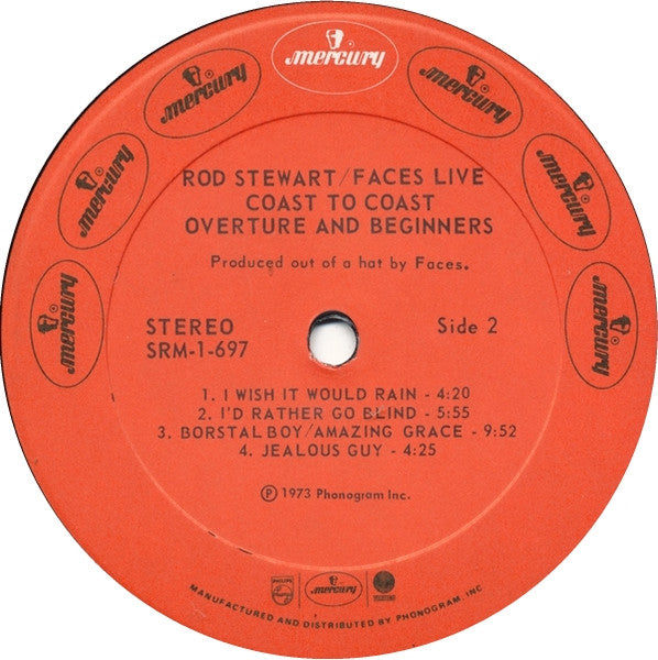 Rod Stewart / Faces - Coast To Coast Overture And Beginners - LP 5