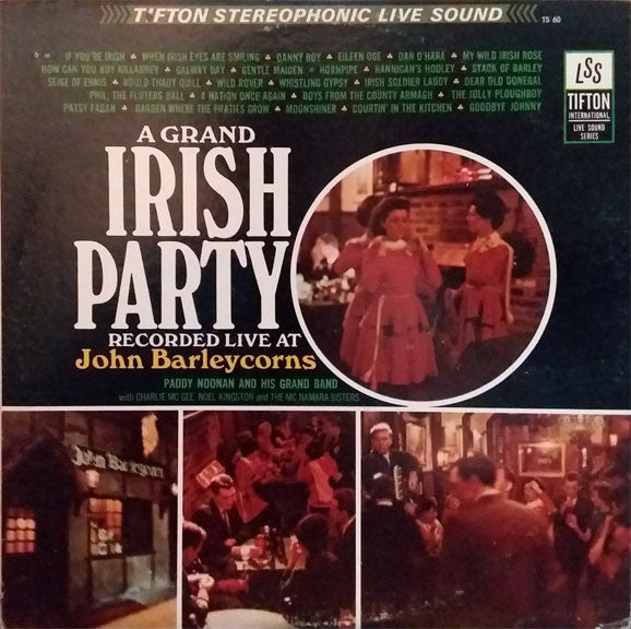 Paddy Noonan - A Grand Irish Party - VINTAGE vinyl record for sale