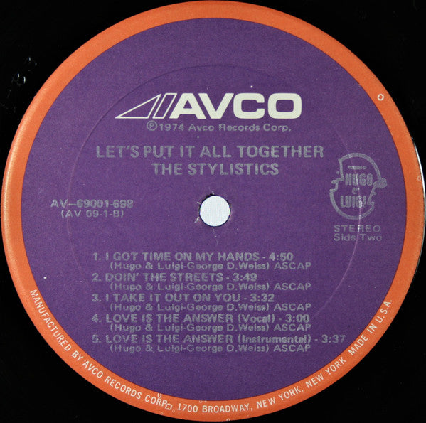 The Stylistics - Let's Put It All Together - LP 4