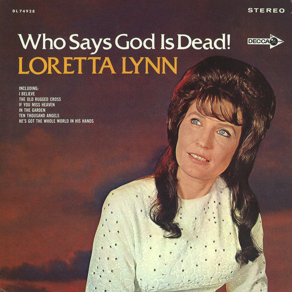 Loretta Lynn - Who Says God is Dead - VINTAGE vinyl record for sale