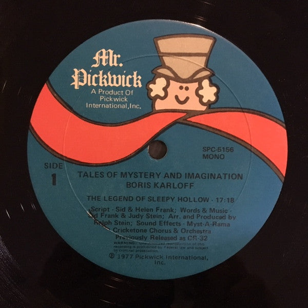 Boris Karloff - Boris Karloff Narrates The Legend Of Sleepy Hollow / Rip Van Winkle - LP 3