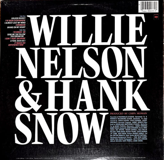 Willie Nelson & Hank Snow - Brand On My Heart - LP 2