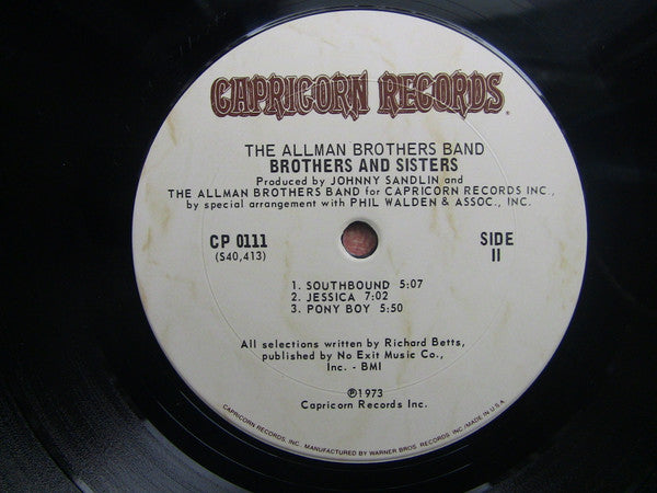 The Allman Brothers Band - Brothers And Sisters - LP 5