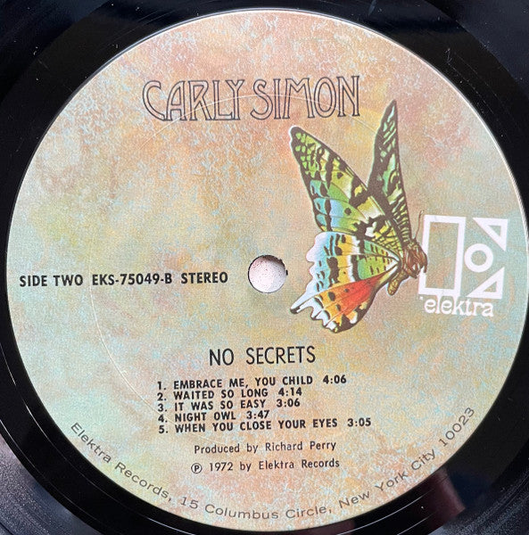 Carly Simon - No Secrets - LP 4