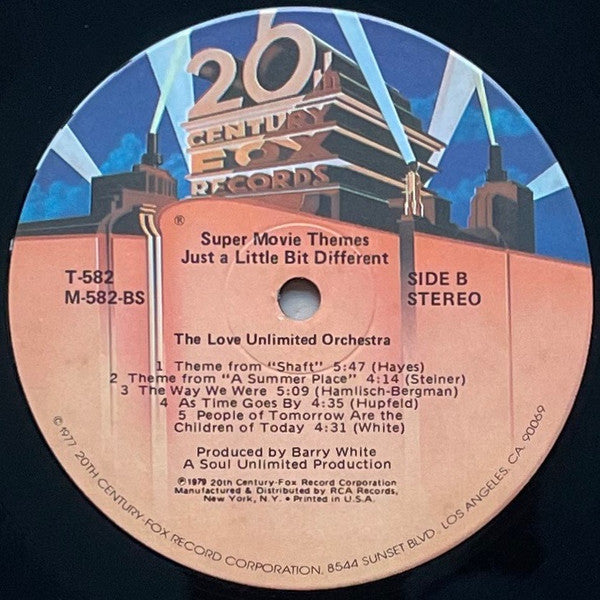 The Love Unlimited Orchestra - Super Movie Themes - Just A Little Bit Different - LP 4