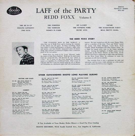 Redd Foxx - Laff Of The Party Volume 8 - Vinyl, LP, Album 2