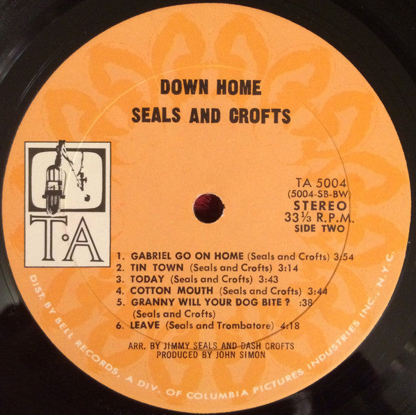 Seals & Crofts - Down Home - LP 4