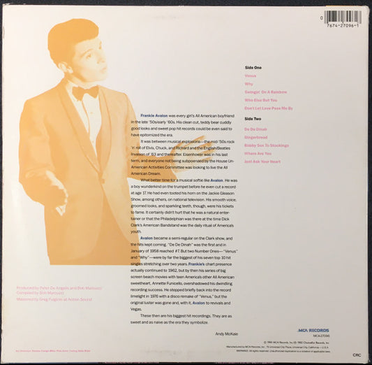 Frankie Avalon - Best Of Frankie Avalon - LP 2