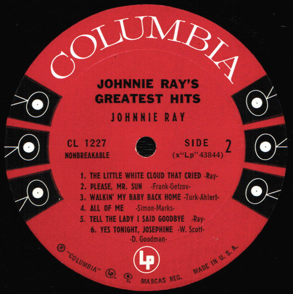 Johnnie Ray - Johnnie Ray's Greatest Hits - LP 4