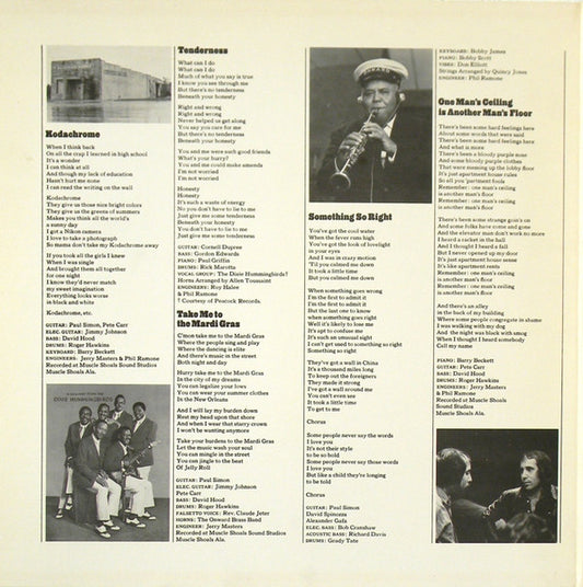 Paul Simon - There Goes Rhymin' Simon - LP 2