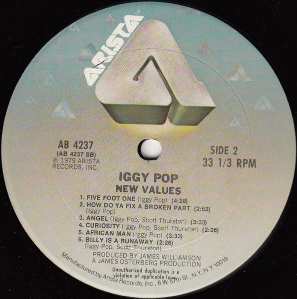 Iggy Pop - New Values - LP 4