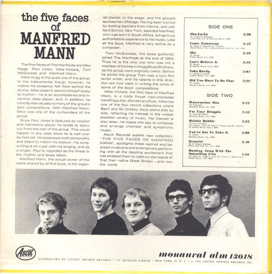 Manfred Mann - The Five Faces Of Manfred Mann - LP 2