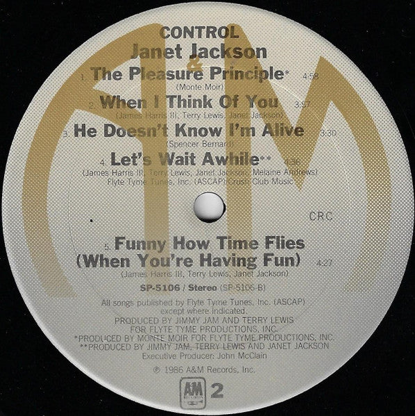 Janet Jackson - Control - LP 4