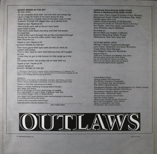 Outlaws - Ghost Riders - Vinyl, LP, Album 5