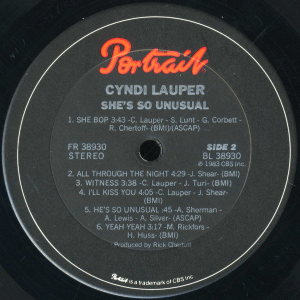 Cyndi Lauper - She's So Unusual - LP 4