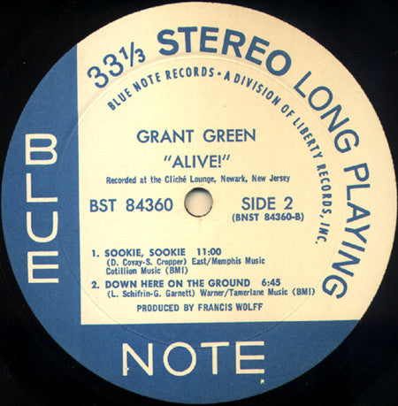 Grant Green - Alive! - LP 4