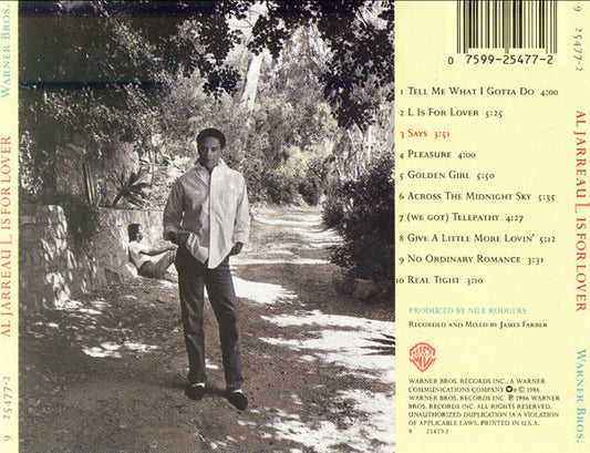 Al Jarreau - L Is For Lover - LP 2
