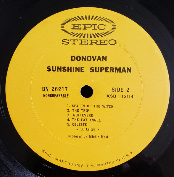Donovan - Sunshine Superman - Vinyl, LP, Album, Stereo 4