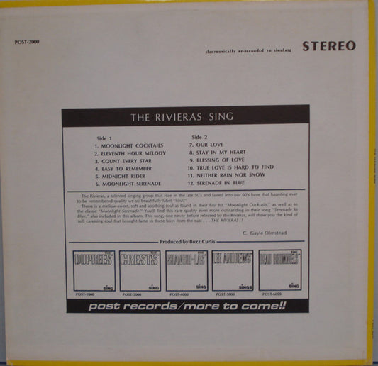 The Rivieras - Sing - LP 2