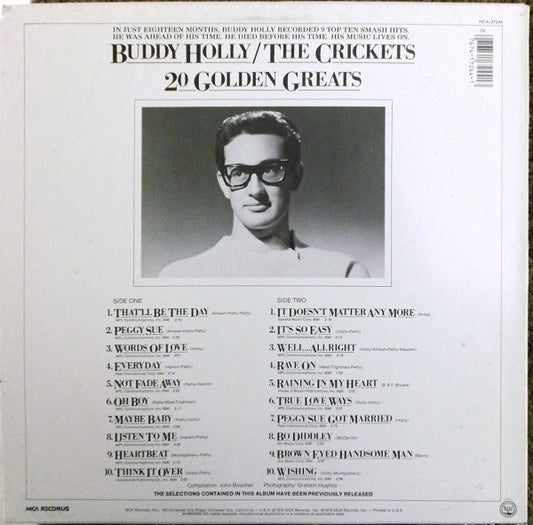 Buddy Holly / The Crickets - 20 Golden Greats - LP 2