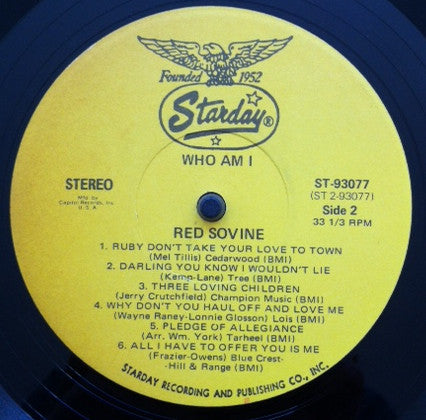 Red Sovine - Who Am I? - LP 4