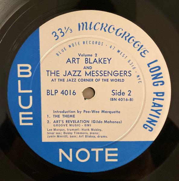 Art Blakey & The Jazz Messengers - At The Jazz Corner Of The World Vol. 2 - LP 4