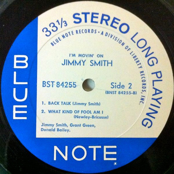 Jimmy Smith - I'm Movin' On - Vinyl, LP, Album, Stereo 4