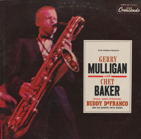 Gerry Mulligan - Gerry Mulligan with Chet Baker - VINTAGE vinyl record for sale
