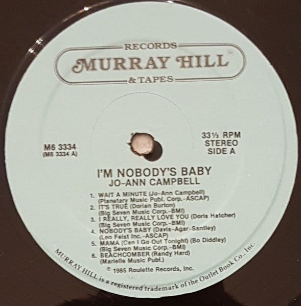 Jo Ann Campbell - I'm Nobody's Baby - LP 3